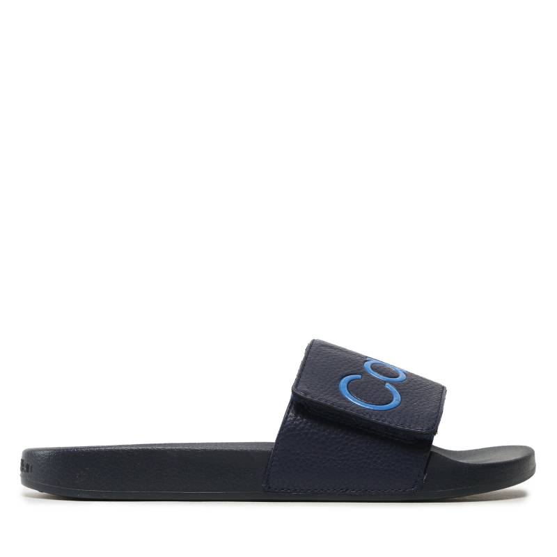 Pantoletten Calvin Klein Adj Pool Slide Pu HM0HM00957 Dunkelblau von Calvin Klein