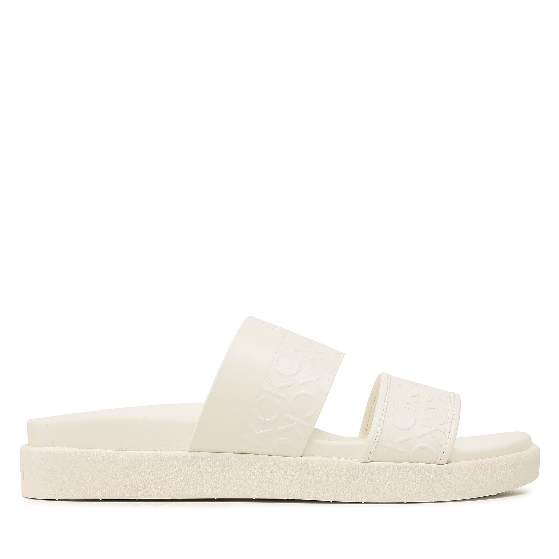 Pantoletten Calvin Klein Ergo Slide - Hf Mono HW0HW01535 Mashmallow Mono 0LI von Calvin Klein