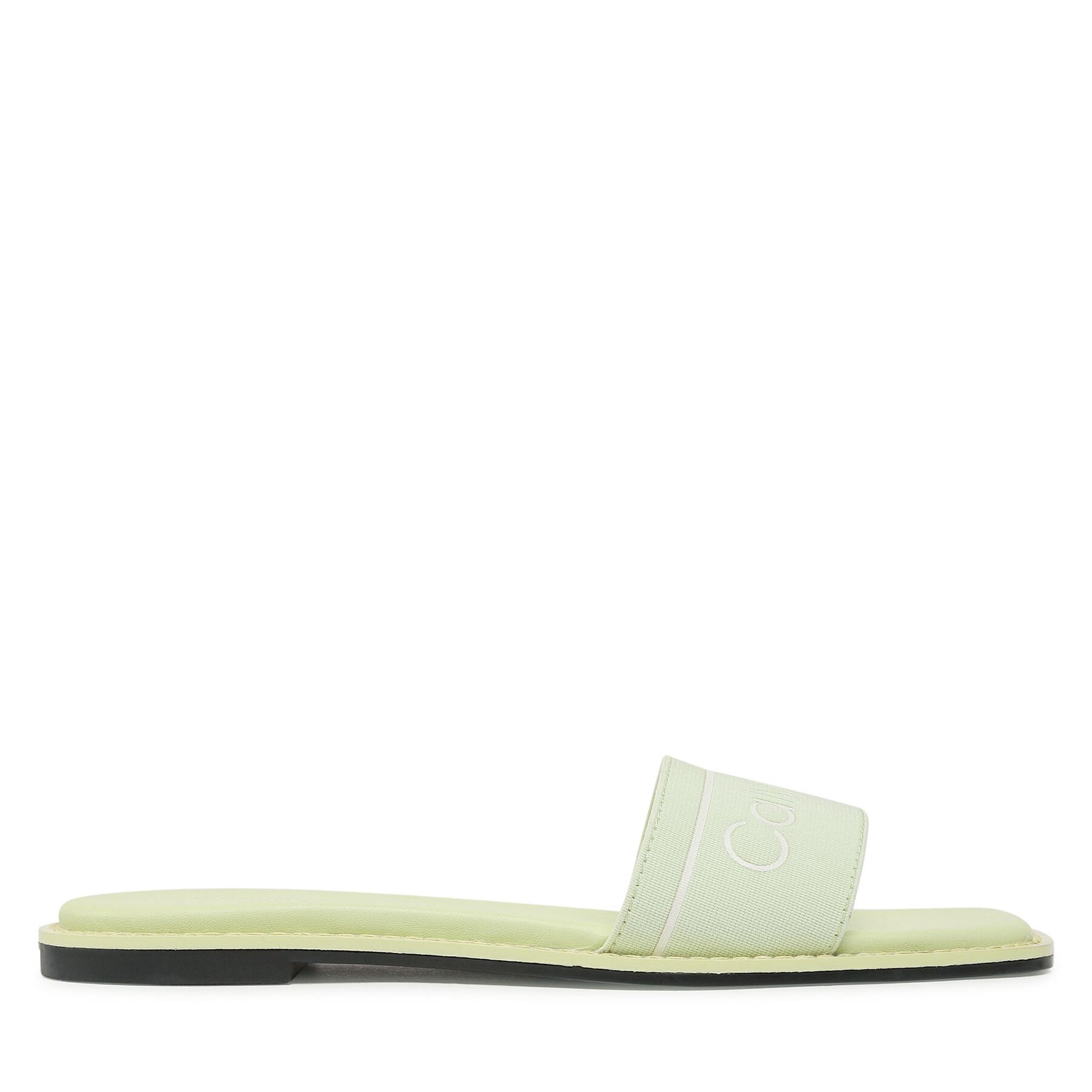 Pantoletten Calvin Klein Squared Flat Slide He HW0HW00817 Spirit Green LKM von Calvin Klein