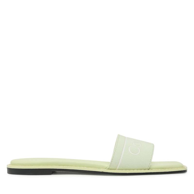 Pantoletten Calvin Klein Squared Flat Slide He HW0HW00817 Grün von Calvin Klein