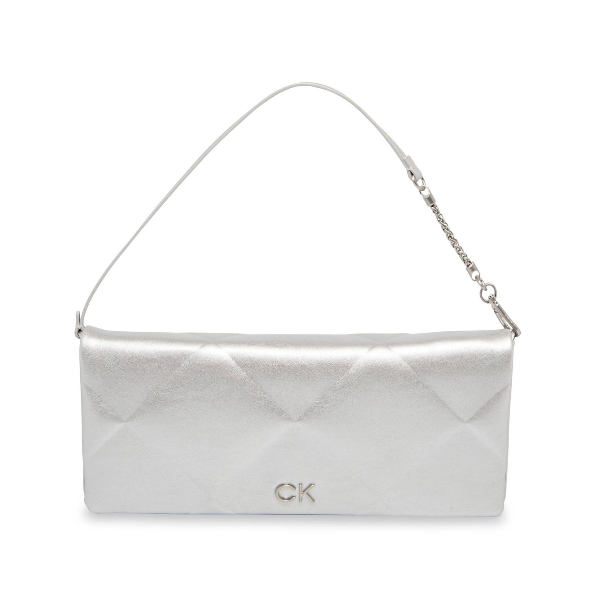 Shoulder Bag Damen Silber ONE SIZE von Calvin Klein