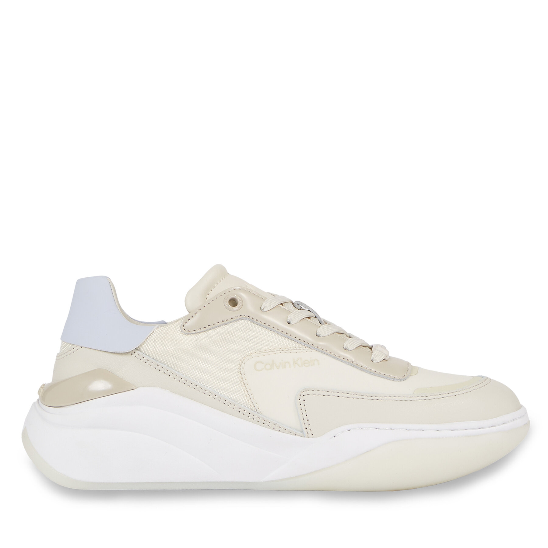 Sneakers Calvin Klein Cloud Wedge Lace Up HW0HW01647 Dk Ecru / Halogen Blue 0IO von Calvin Klein