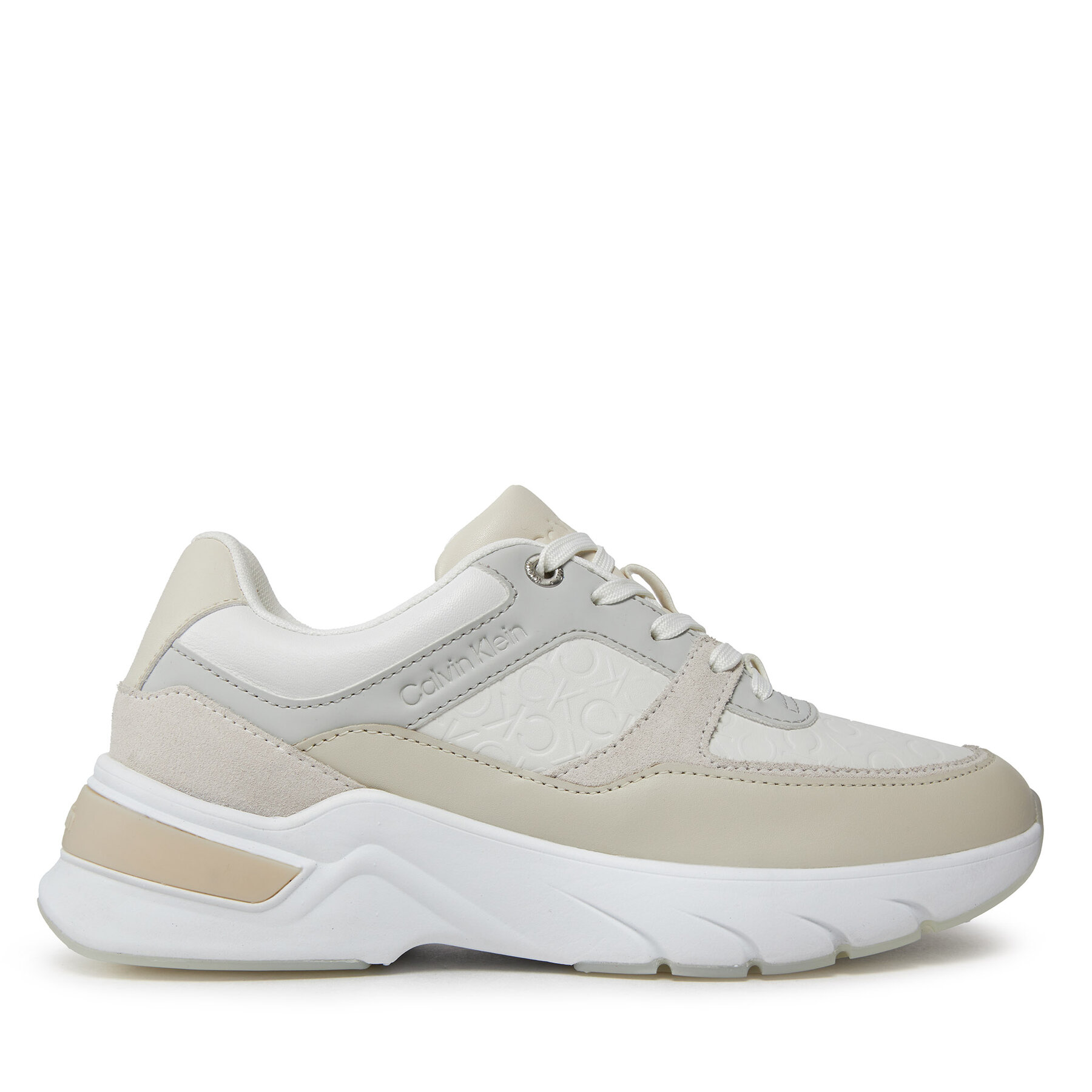 Sneakers Calvin Klein Elevated Runner HW0HW01869 Dk Ecru/White 0F9 von Calvin Klein