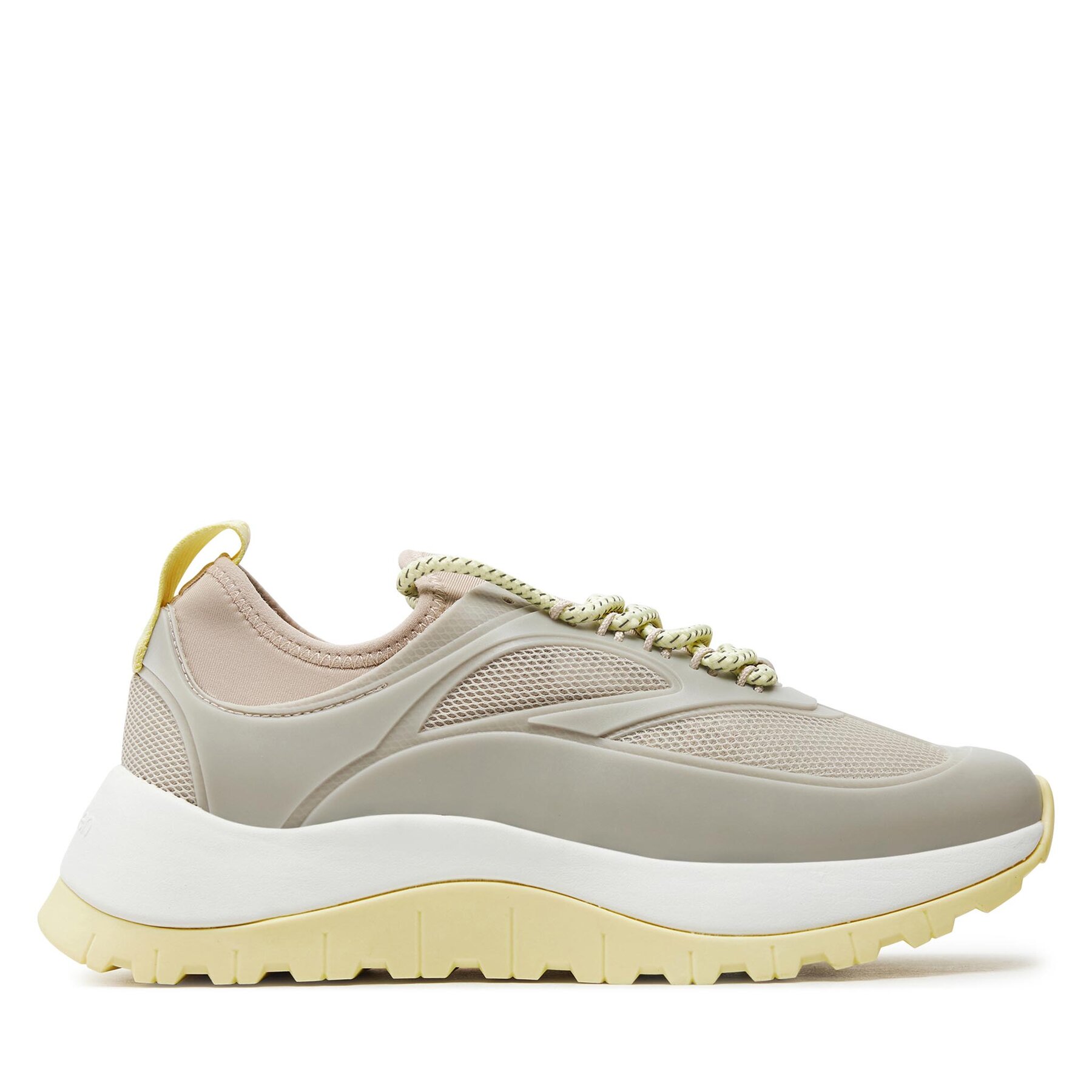 Sneakers Calvin Klein Runner Lace Up Caging HW0HW01900 Stony Beige/Tender Yellow 0GA von Calvin Klein