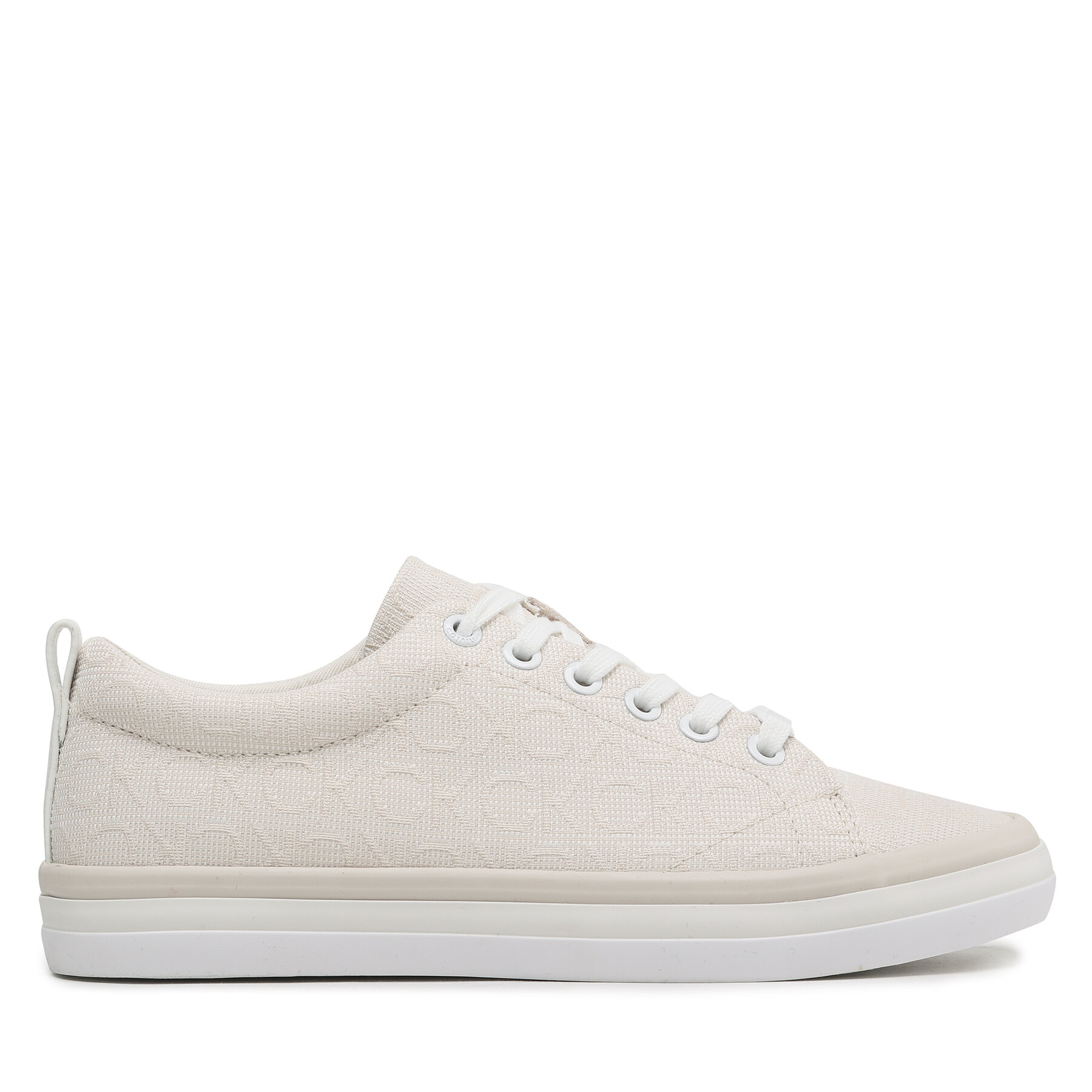 Sneakers aus Stoff Calvin Klein Low Prof Vulc Lace Up HW0HW01410 Neutral Mono 02R von Calvin Klein