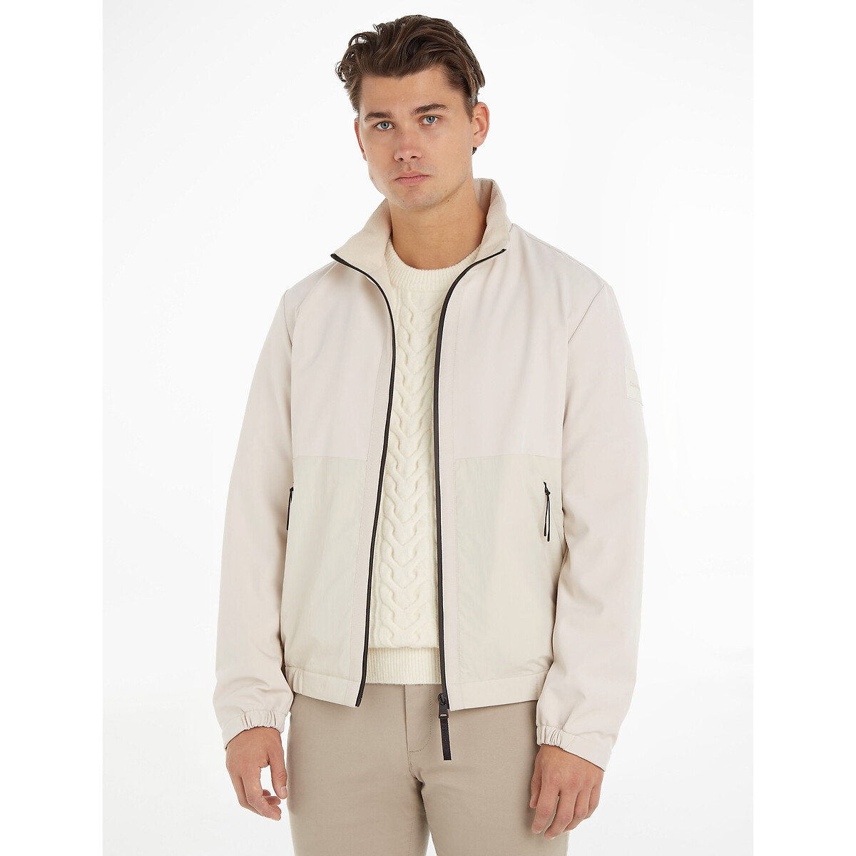 Softshell-Jacke, Materialmix von Calvin Klein