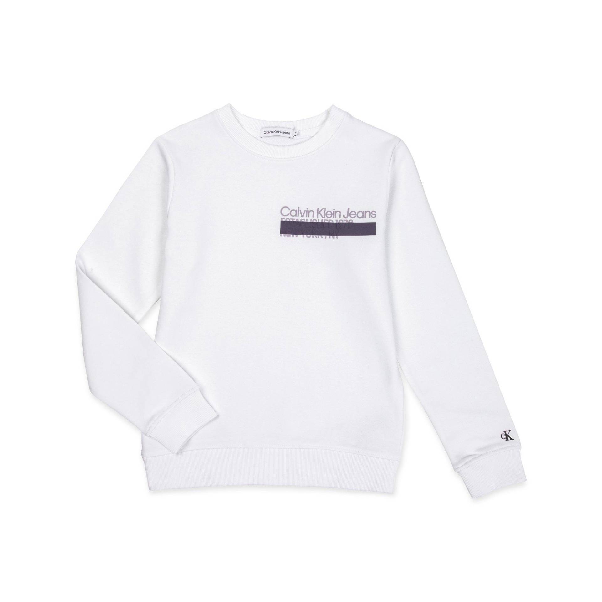 Sweatshirt Jungen Weiss 12A von Calvin Klein