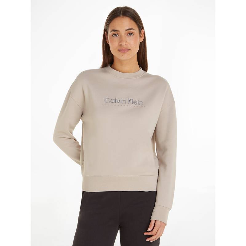 Sweatshirt mit Logo-Schriftzug & rundem Ausschnitt von Calvin Klein