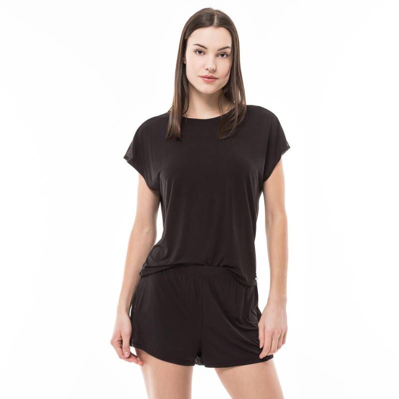 T-shirt, Rundhals, Kurzarm Damen Black L von Calvin Klein