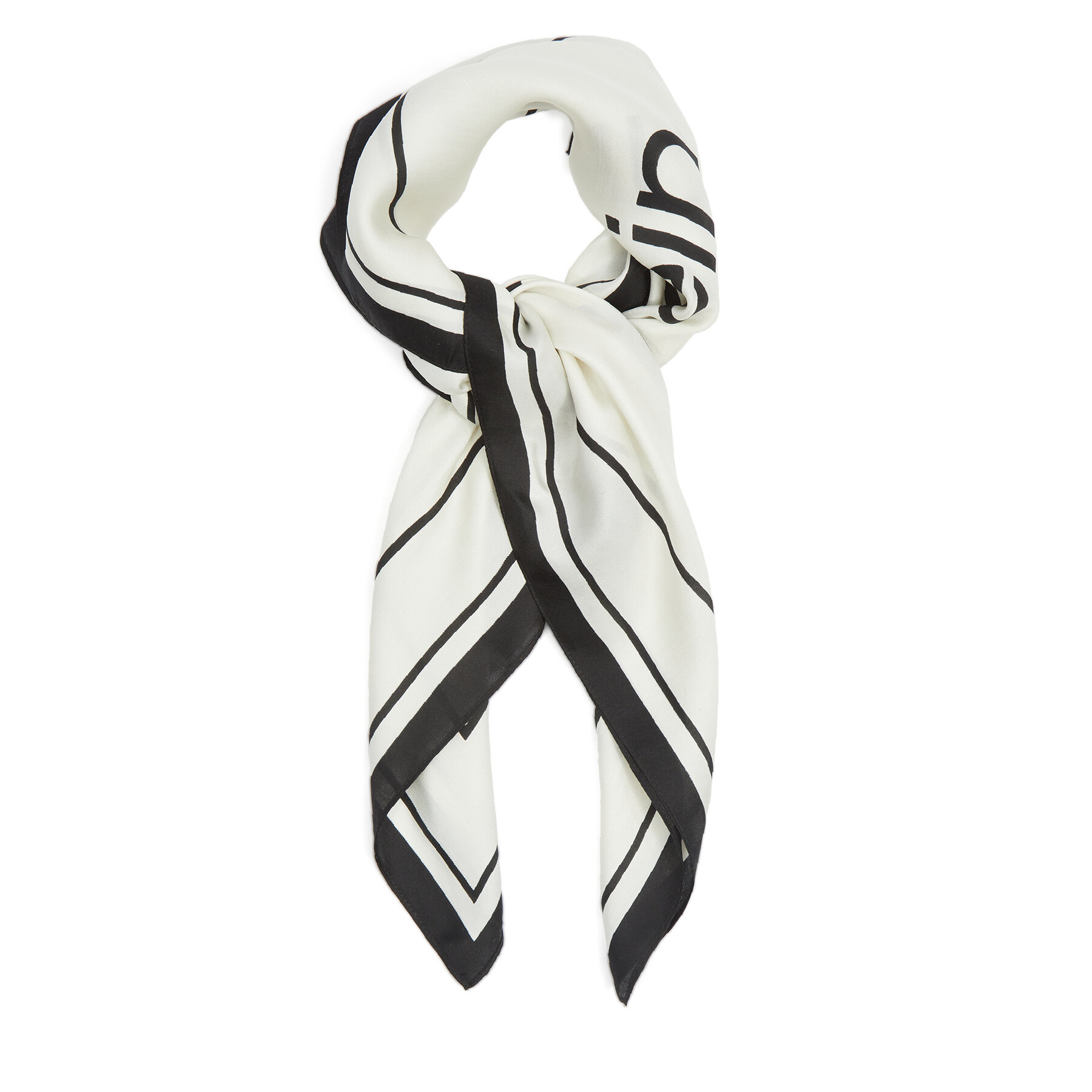 Tuch Calvin Klein Silk Logo Bandana 70X70 K60K611459 Écru Tuch Calvin Klein Silk Logo Bandana 70X70 K60K611459 Écru von Calvin Klein