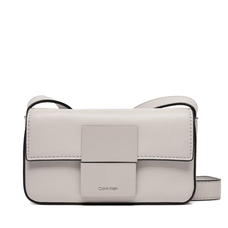 Umhängetasche Calvin Klein Iconic Plaque Camera Bag Xs K50K511650 Grau von Calvin Klein