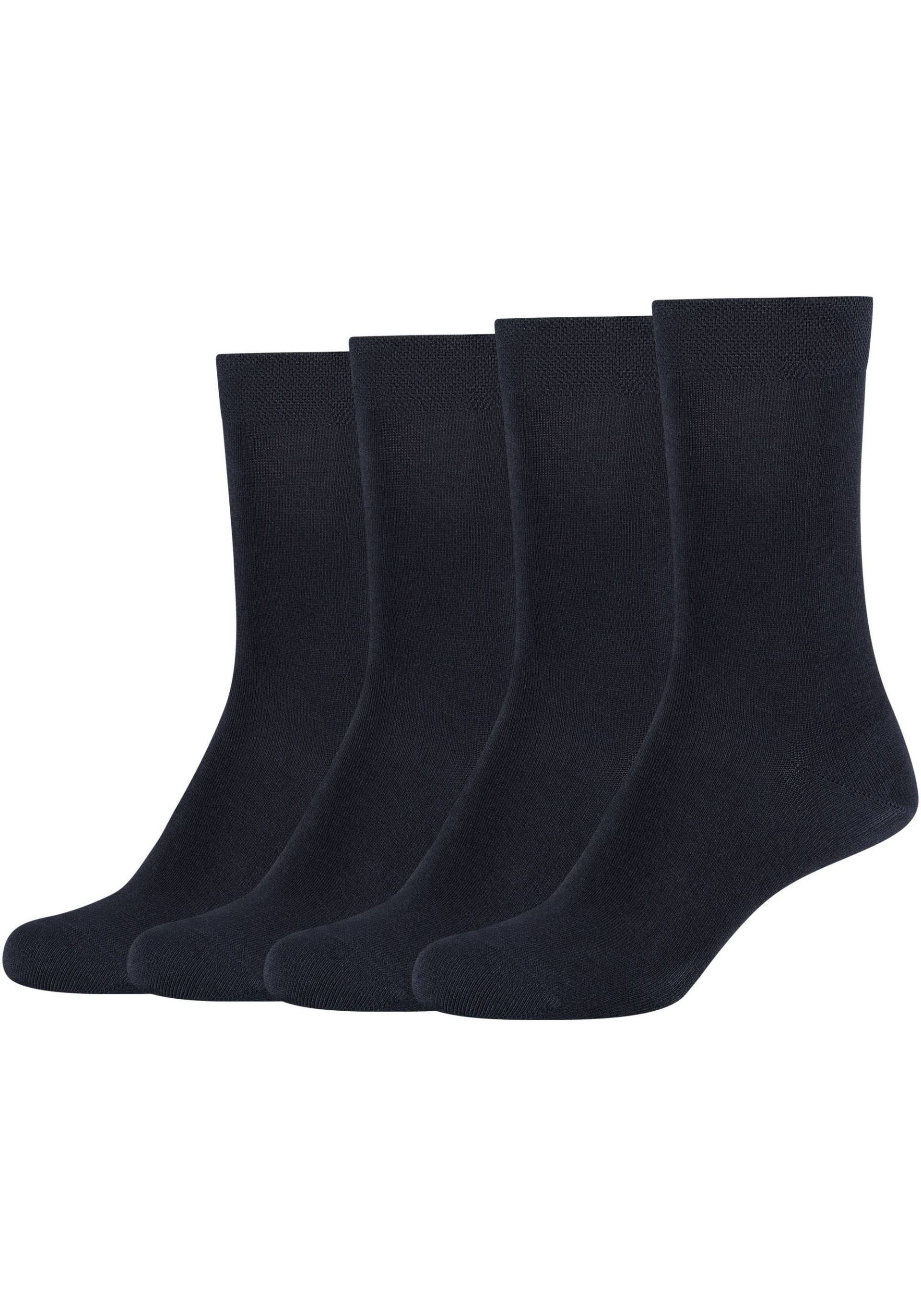 Camano Basicsocken »ca-soft«, (4 Paar), Mit Piquee-Bund ohne Gummidruck von Camano