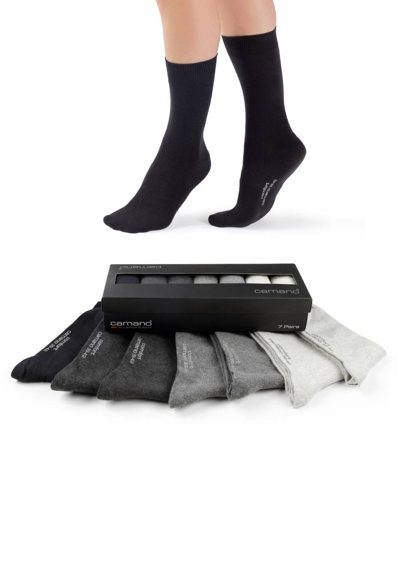Camano Langsocken »comfort«, (7 Paar), in langer Form, mit Geschenkbox von Camano