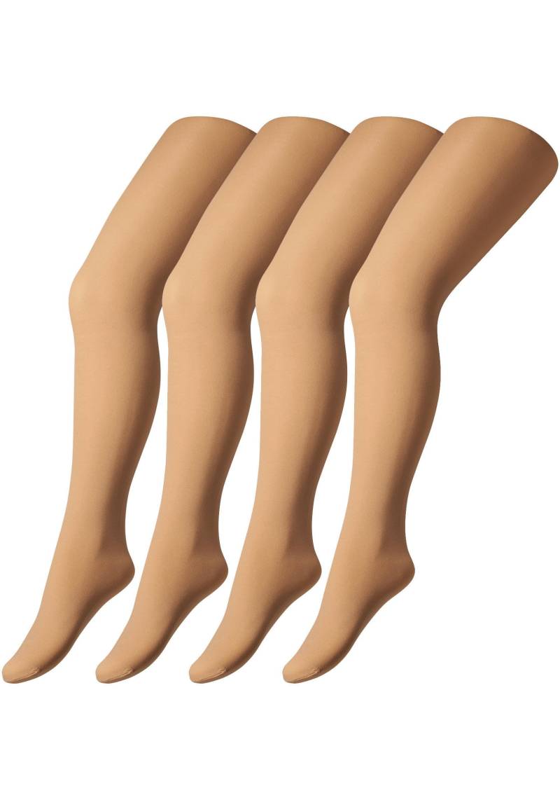 Camano Strumpfhose »fine everyday«, (4er Pack), mit flachen Nähten von Camano