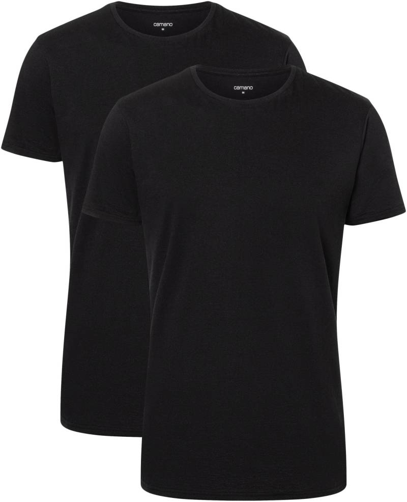 Camano T-Shirt »comfort«, (2er Pack), mit Rundhalsausschnitt von Camano