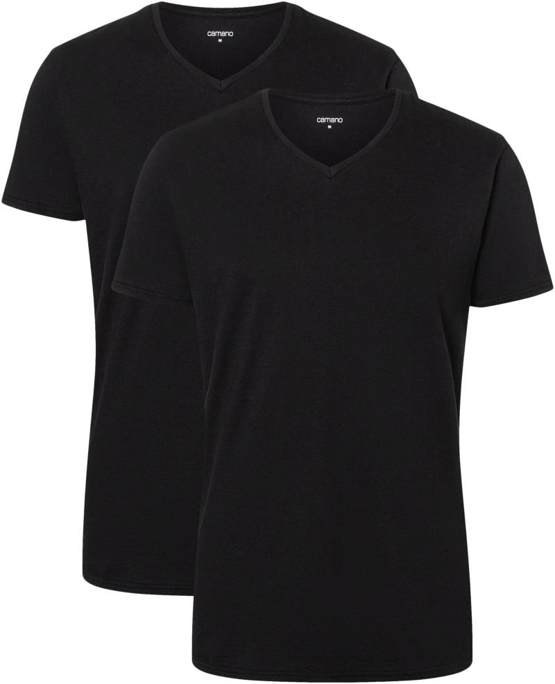 Camano T-Shirt »comfort«, (2er Pack), mit V-Ausschnitt von Camano