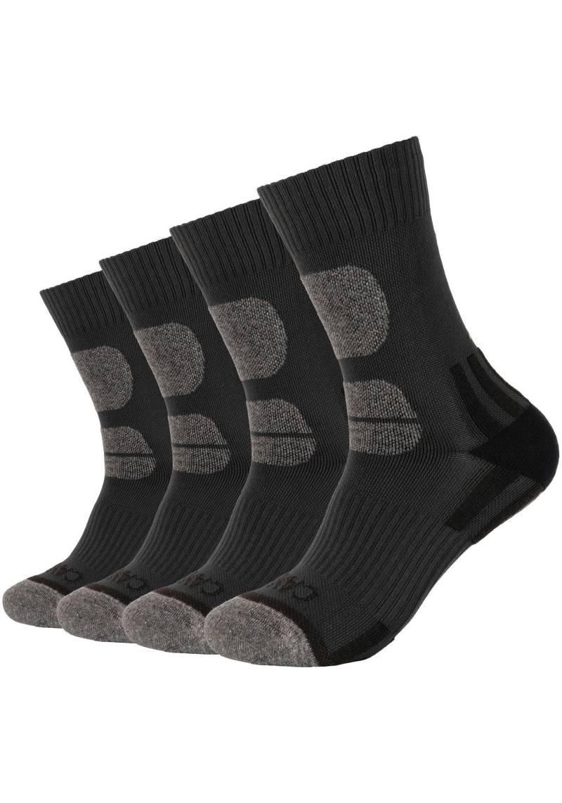Camano Wandersocken »function«, (4er Pack), Funktionssocken, knöchelhalt anatomische Passform, Fussgewölbe-Stütze von Camano