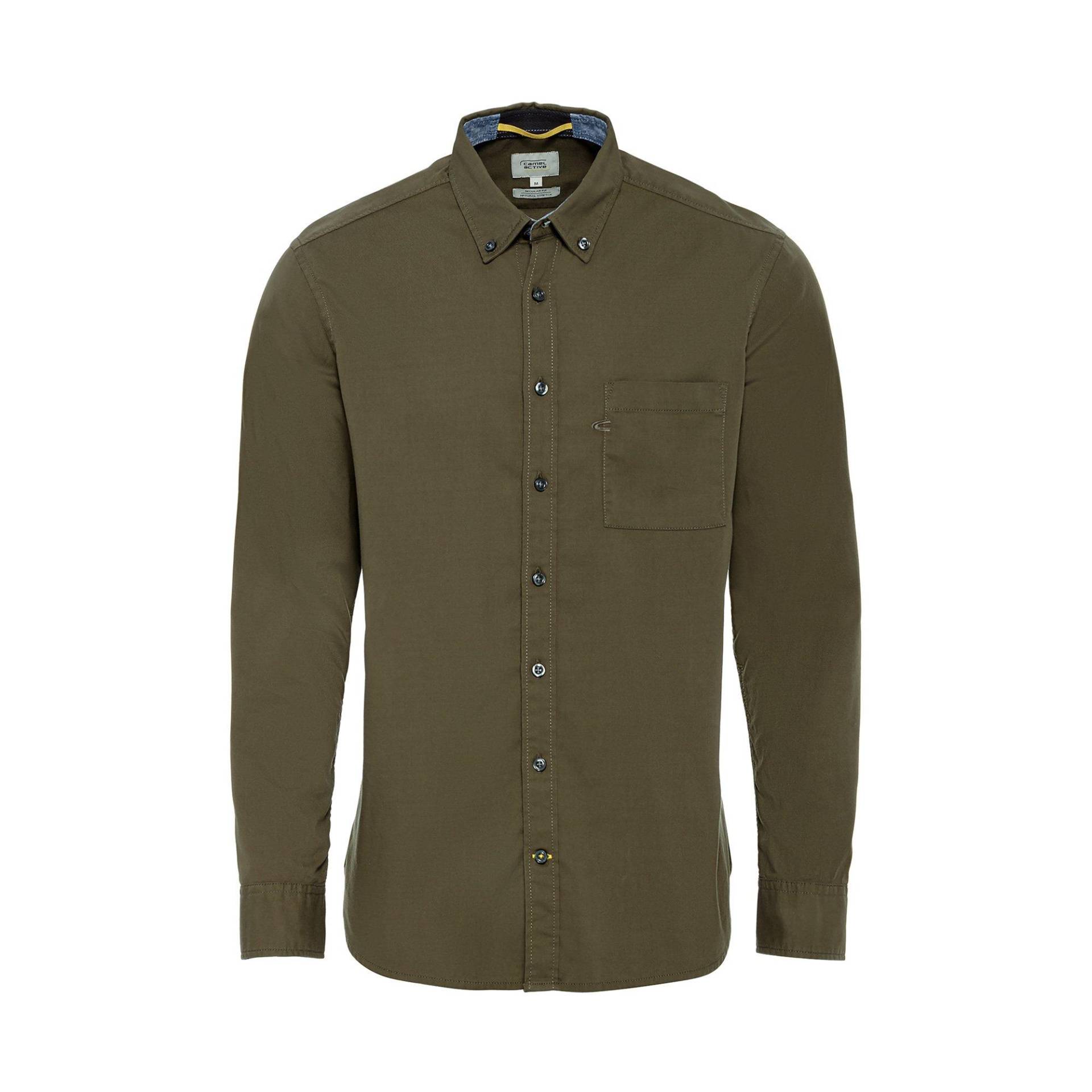 Hemd, Langarm Herren Khaki 3XL von Camel Active