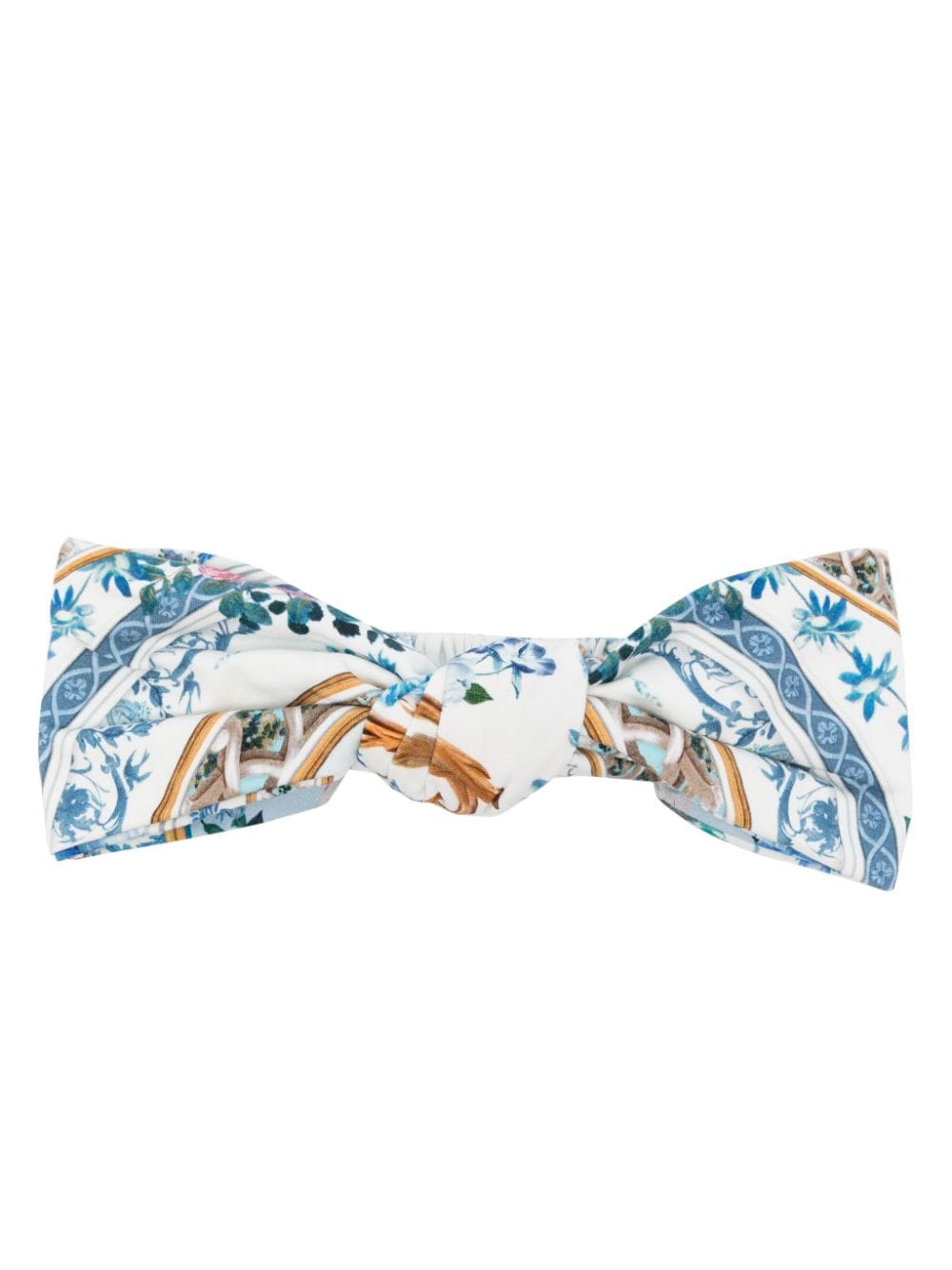 Camilla Kids abstract-pattern print cotton-blend headband - White von Camilla Kids