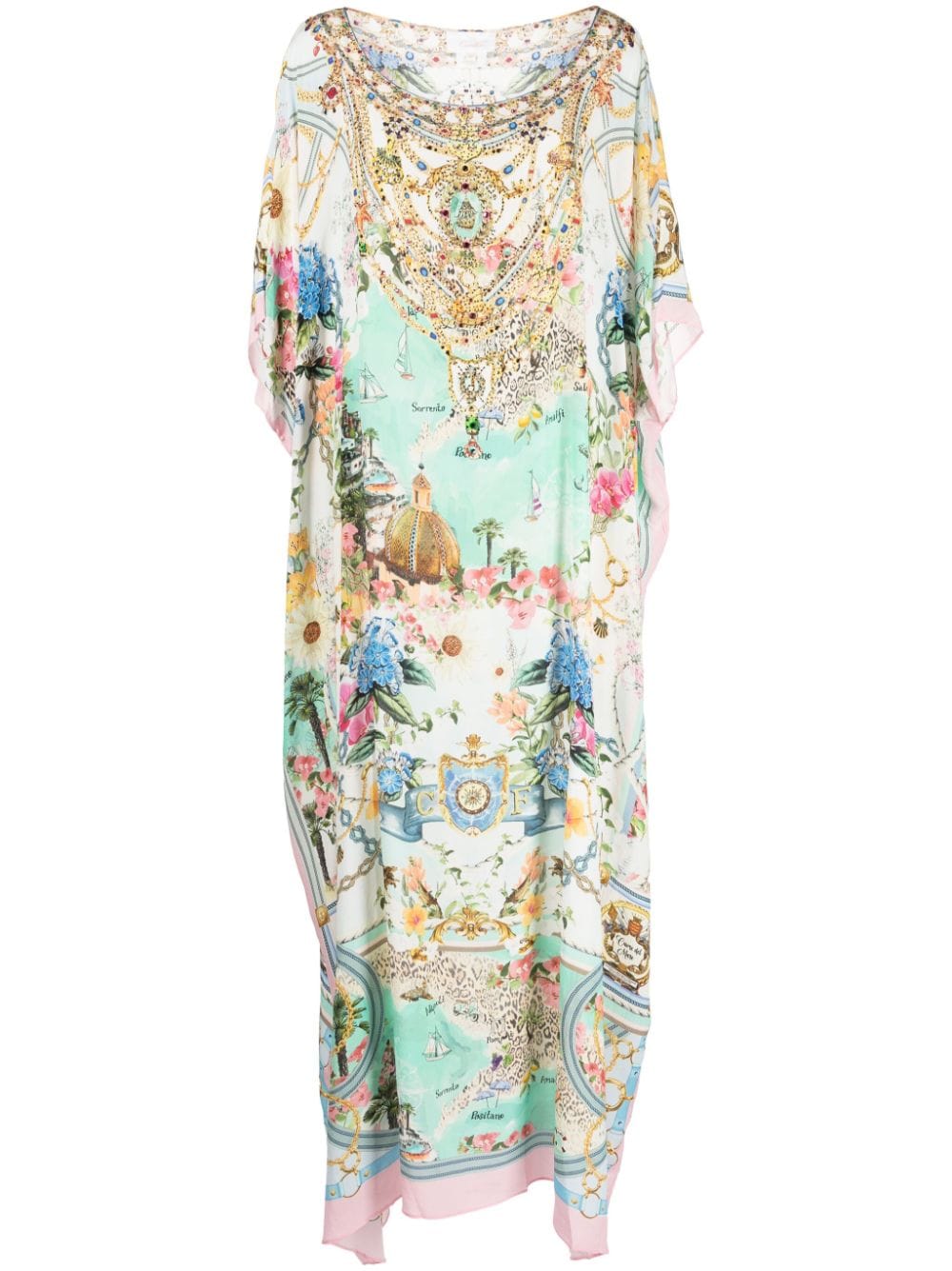 Camilla Amalfi Lullaby silk kaftan - Blue von Camilla