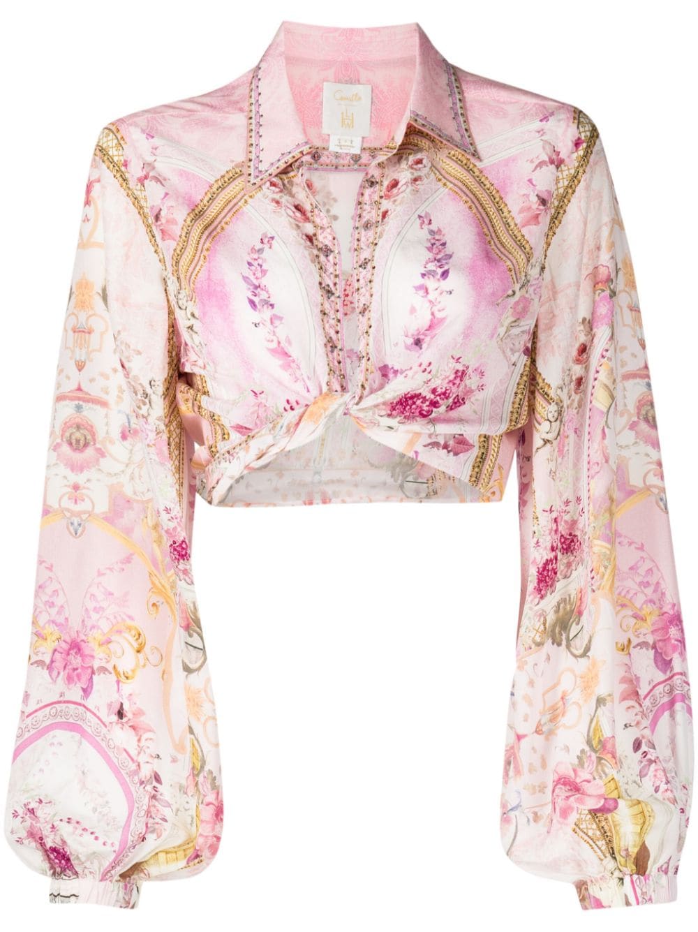 Camilla Fresco Fairytale-print silk shirt - Multicolour von Camilla