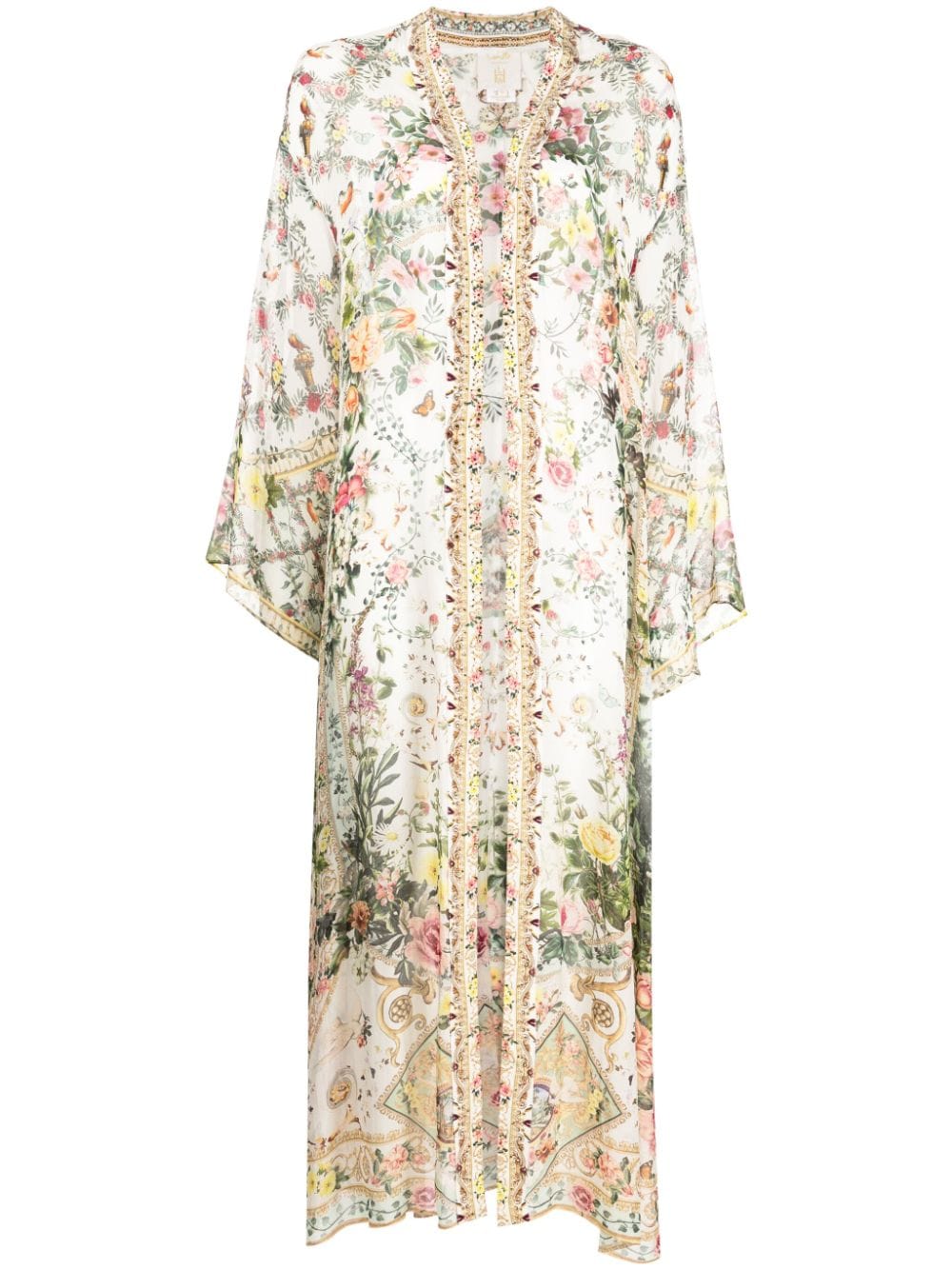 Camilla Renaissance Romance-print silk chiffon kimono - Multicolour von Camilla