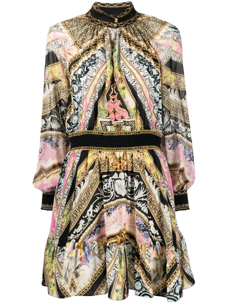 Camilla abstract-pattern print silk dress - Multicolour von Camilla