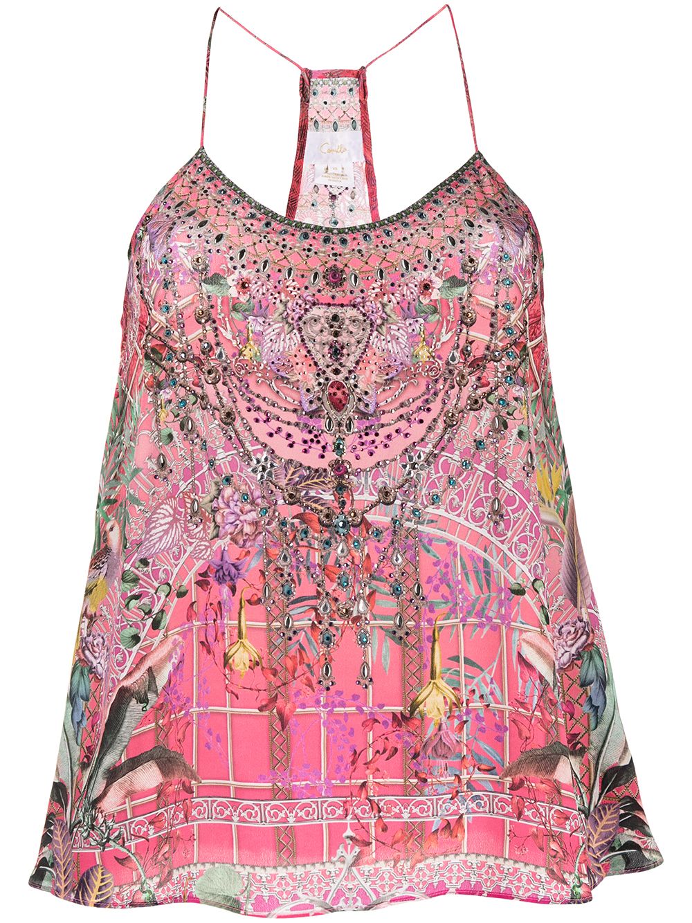 Camilla patterned silk vest - Multicolour von Camilla