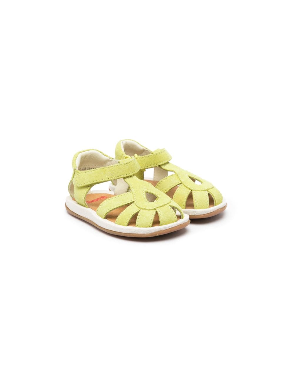 Camper Kids Bicho cage leather sandals - Yellow von Camper Kids