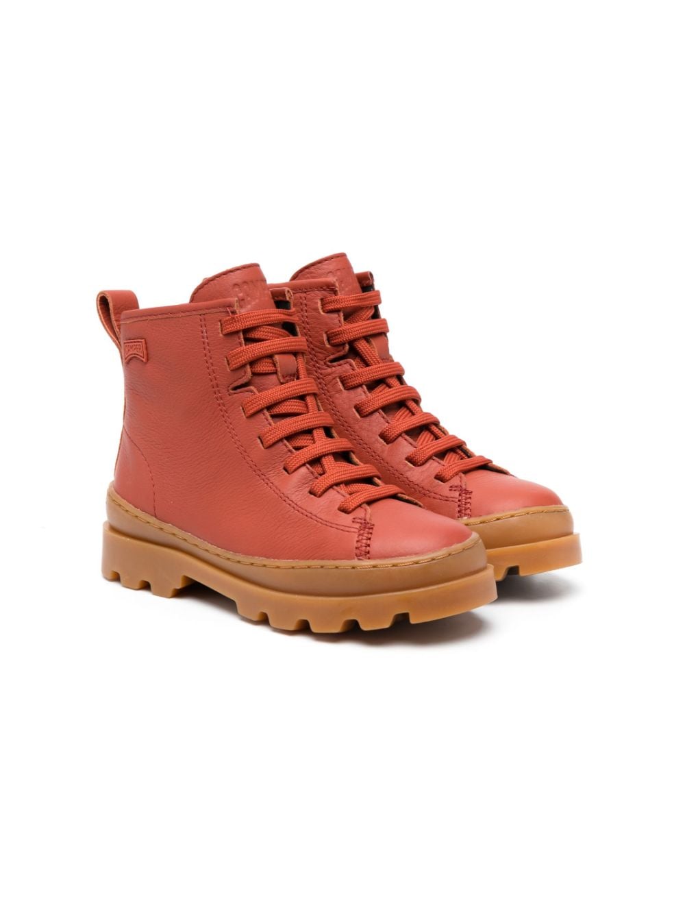 Camper Kids Brutus lace-up boots - Red von Camper Kids