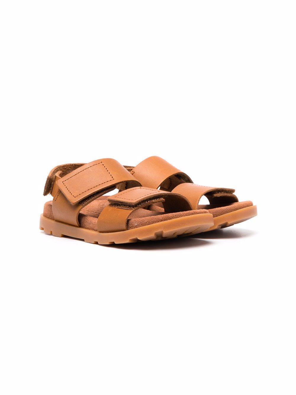 Camper Kids Brutus touch-strap leather sandals - Brown von Camper Kids