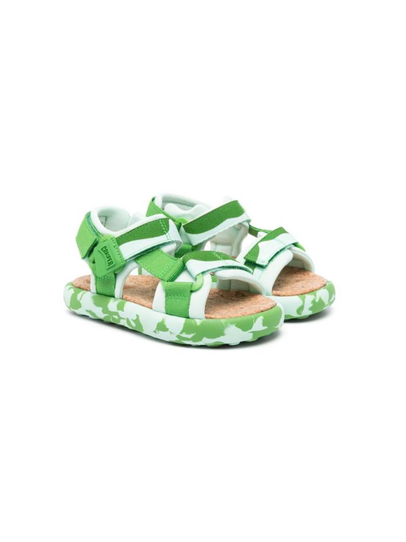 Camper Kids Pelotas Flota camouflage-print sandals - Green von Camper Kids