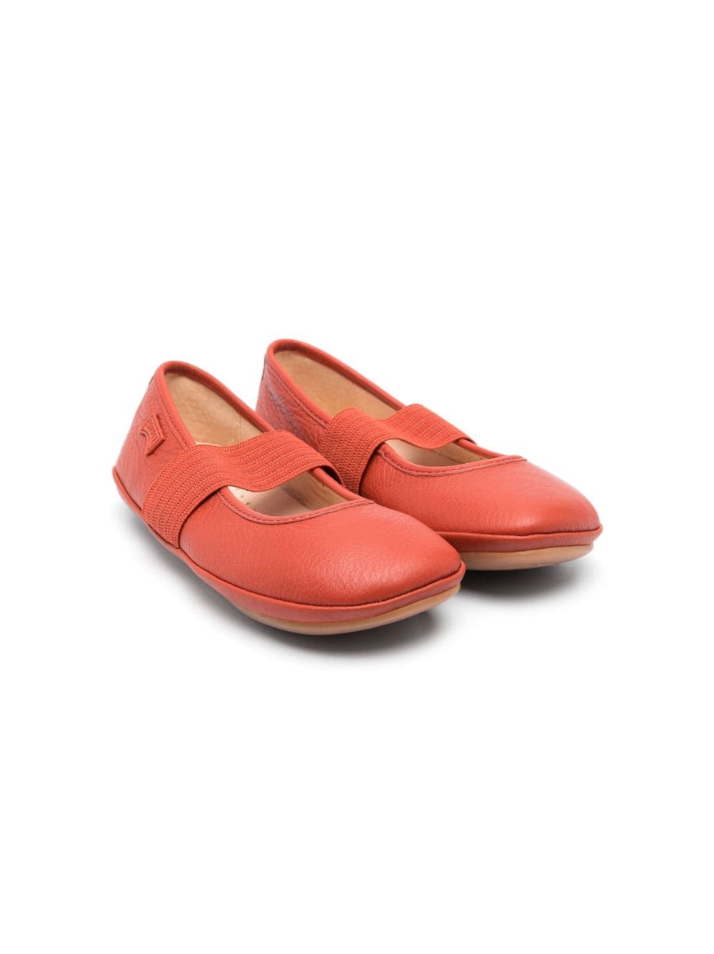 Camper Kids Right leather ballerina shoes - Red von Camper Kids