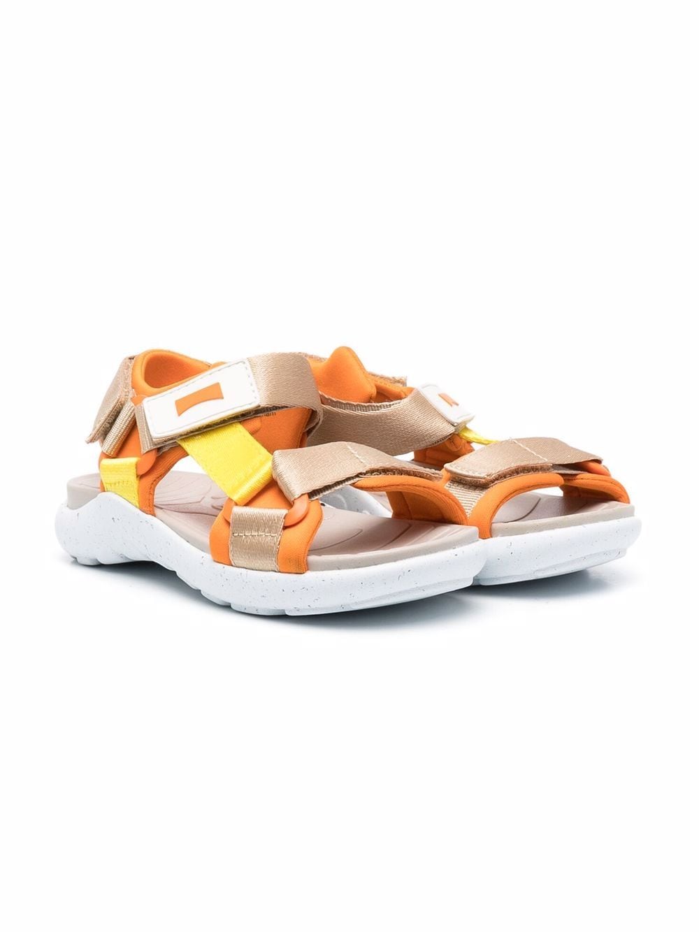 Camper Kids Wous touch-strap leather sandals - Orange von Camper Kids