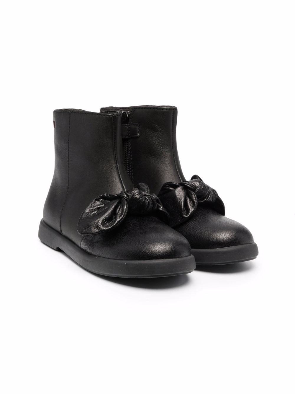 Camper Kids bow-detail ankle leather boots - Black von Camper Kids