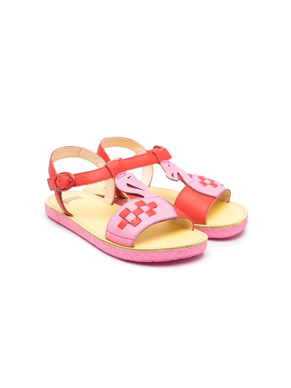 Camper Kids flamingo-detail sandals - Red von Camper Kids