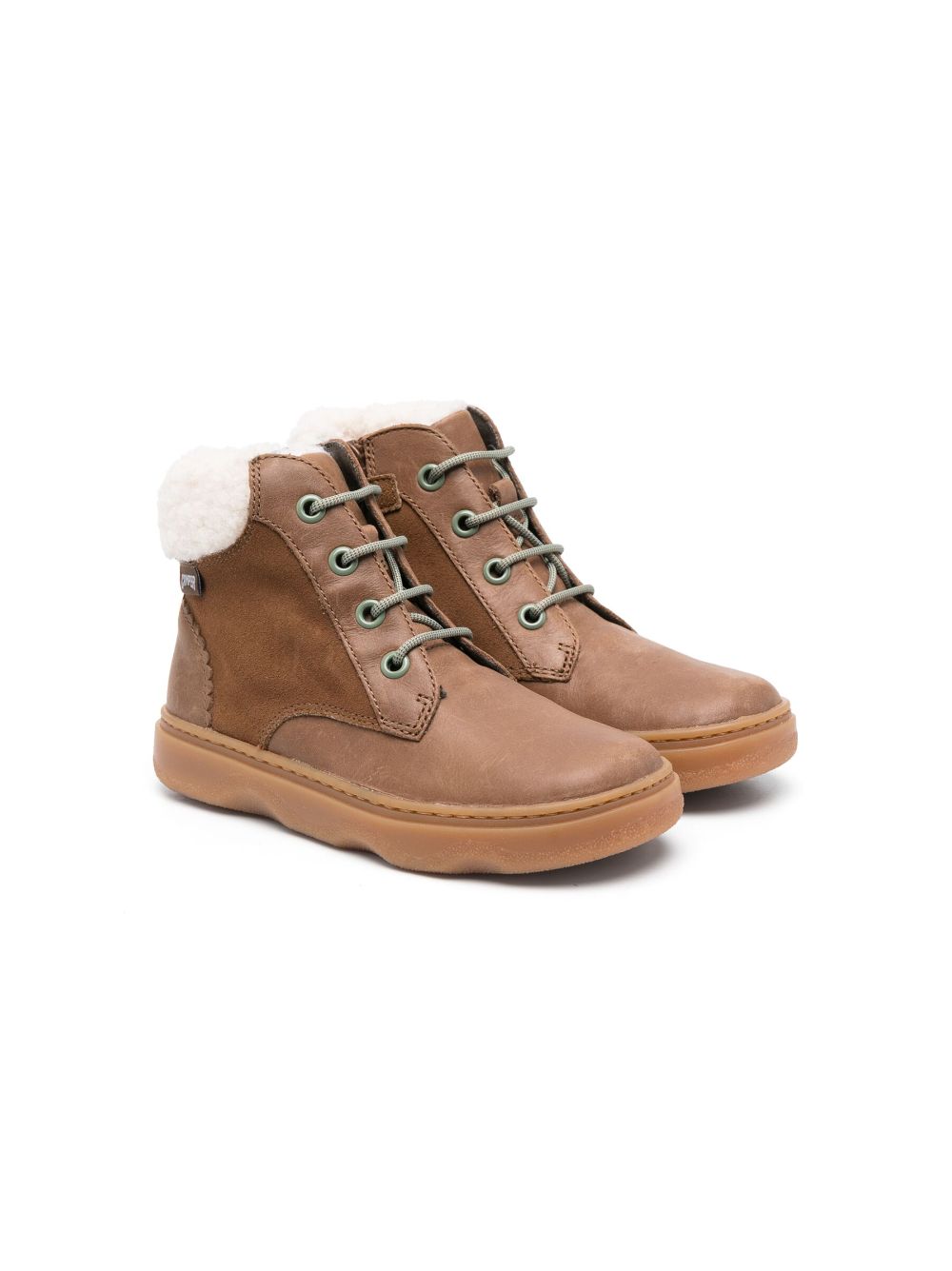 Camper Kids lace-up leather boots - Brown von Camper Kids