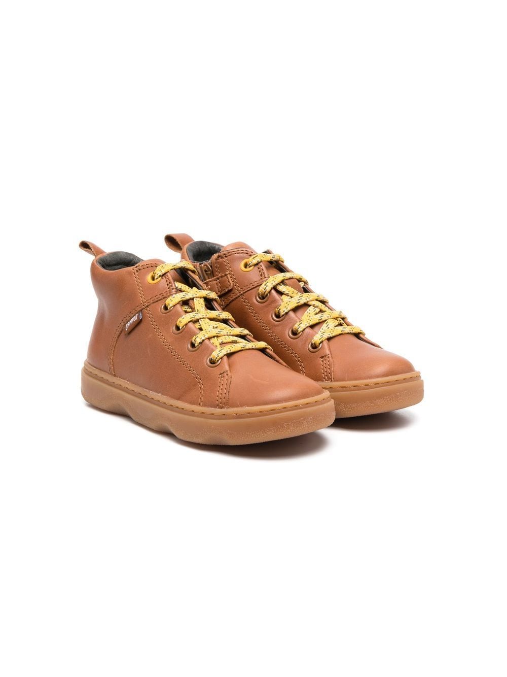 Camper Kids leather lace-up ankle boots - Brown von Camper Kids