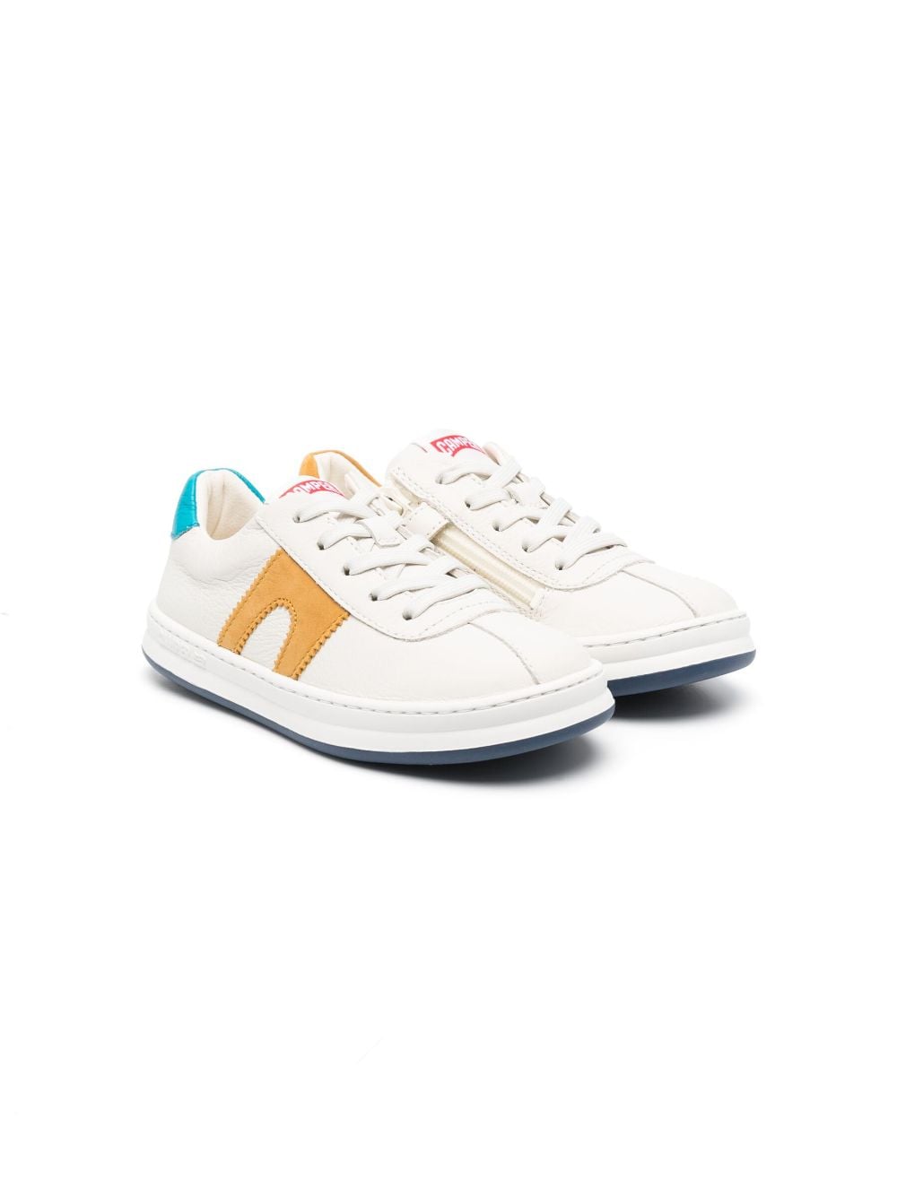 Camper Kids round-toe leather sneakers - Neutrals von Camper Kids