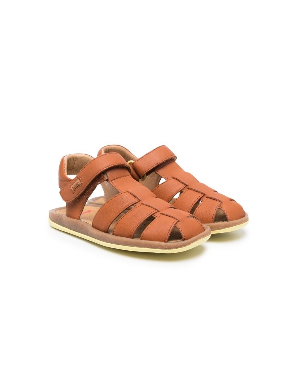 Camper Kids side touch-strap fastening sandals - Brown von Camper Kids