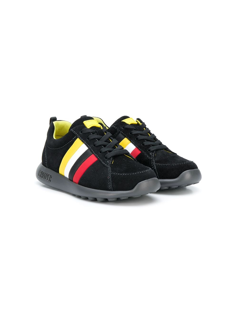 Camper Kids striped lace-up sneakers - Black von Camper Kids