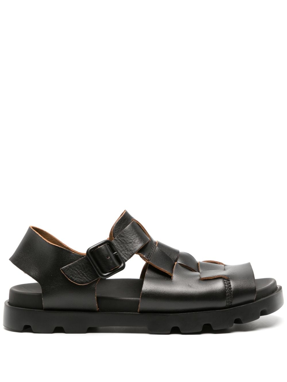 Camper Brutus interwoven-design leather sandals - Black von Camper