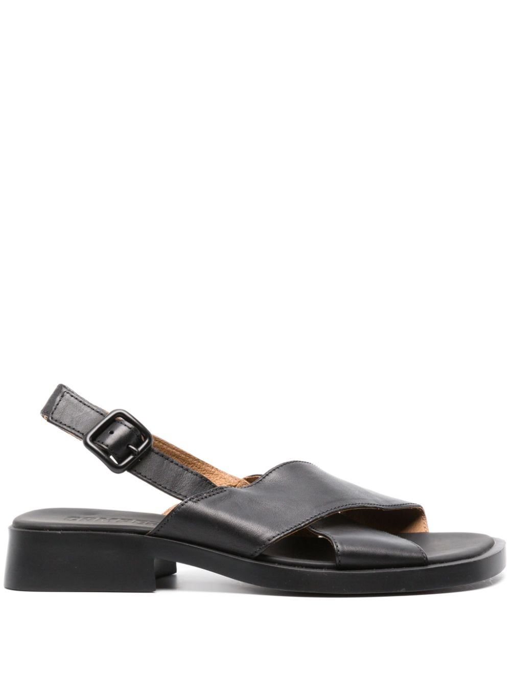 Camper Dana leather slingback sandals - Black von Camper