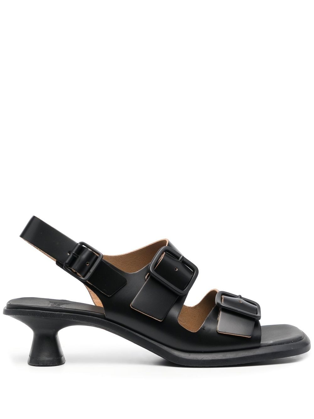 Camper Dina 50mm buckle-strap sandals - Black von Camper