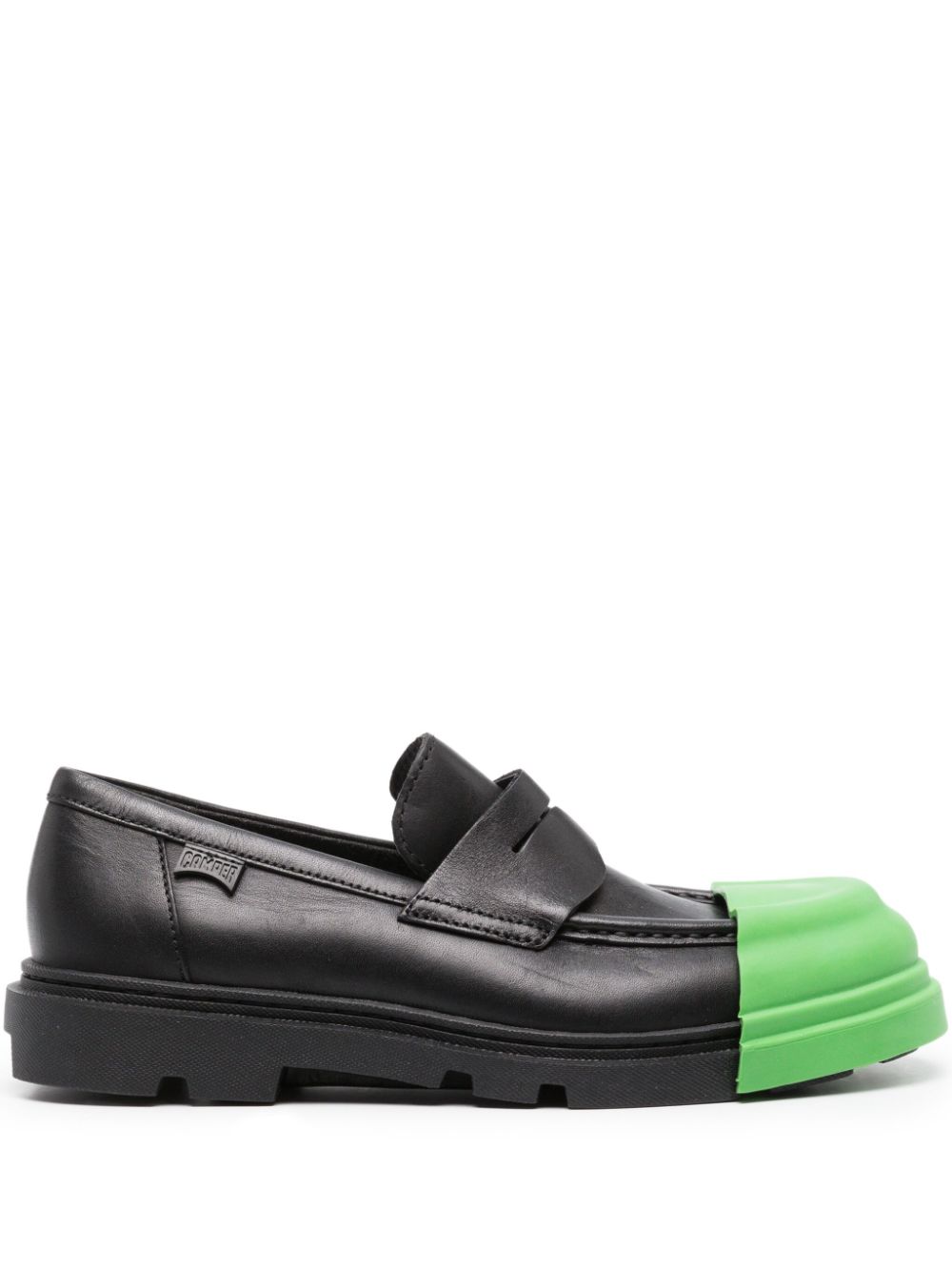 Camper Junction removable-toecap leather loafers - Black von Camper