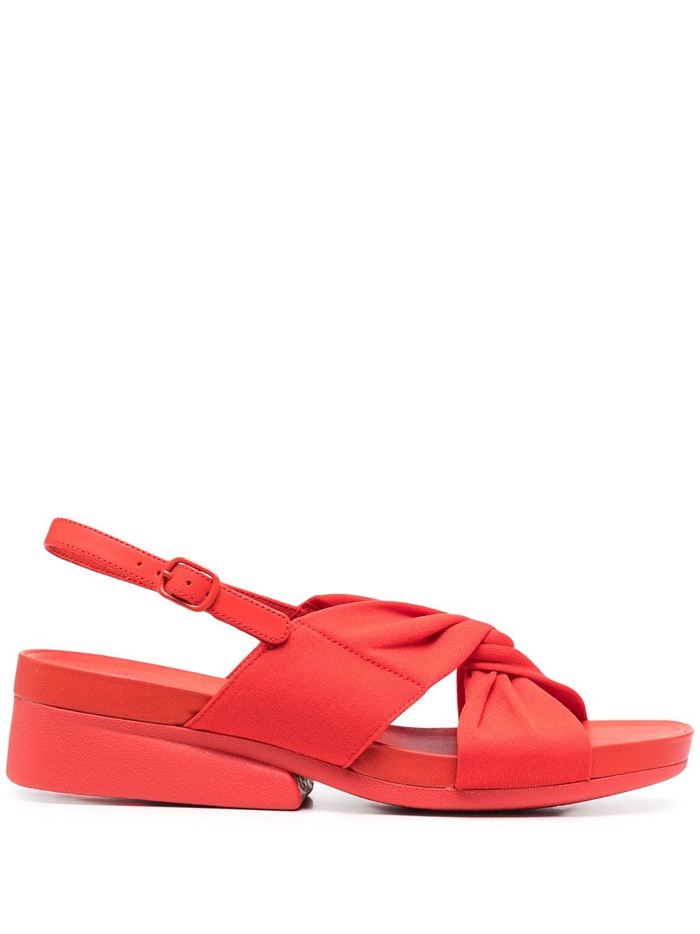 Camper Minikaah cross strap sandals - Red von Camper