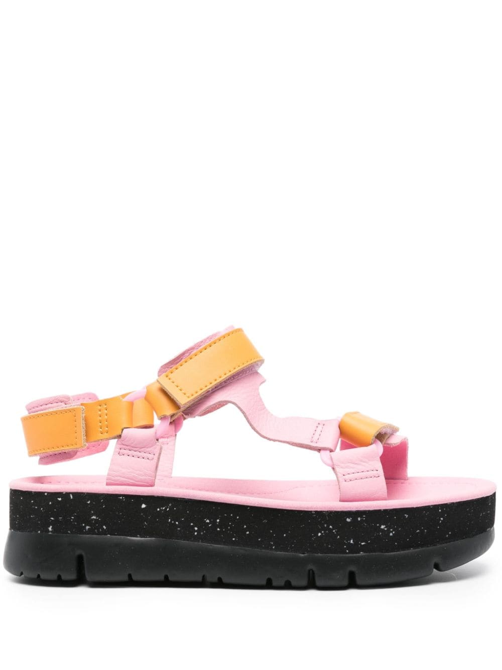 Camper Oruga Up platform leather sandals - Pink von Camper