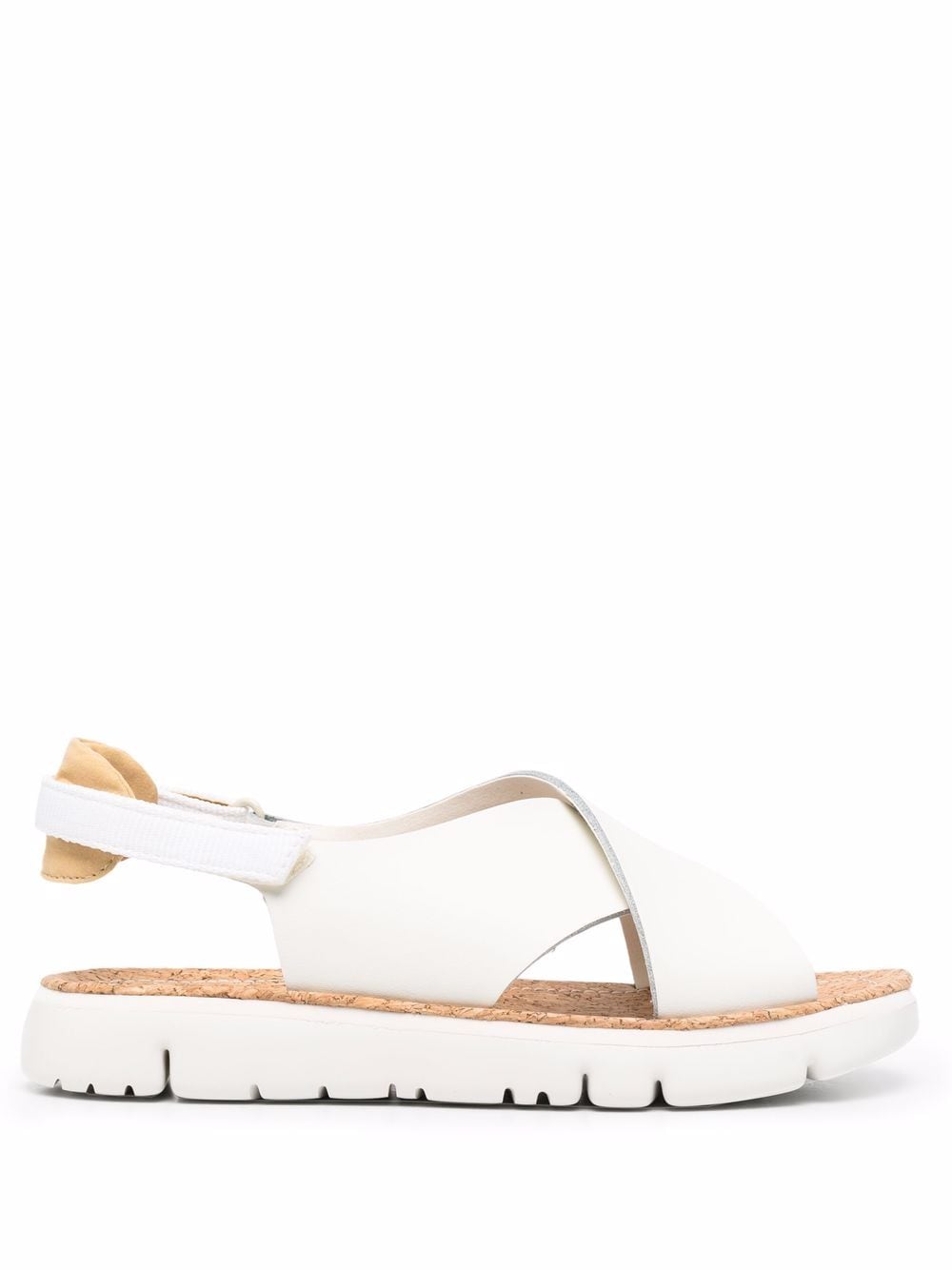 Camper Oruga crossover leather sandals - White von Camper