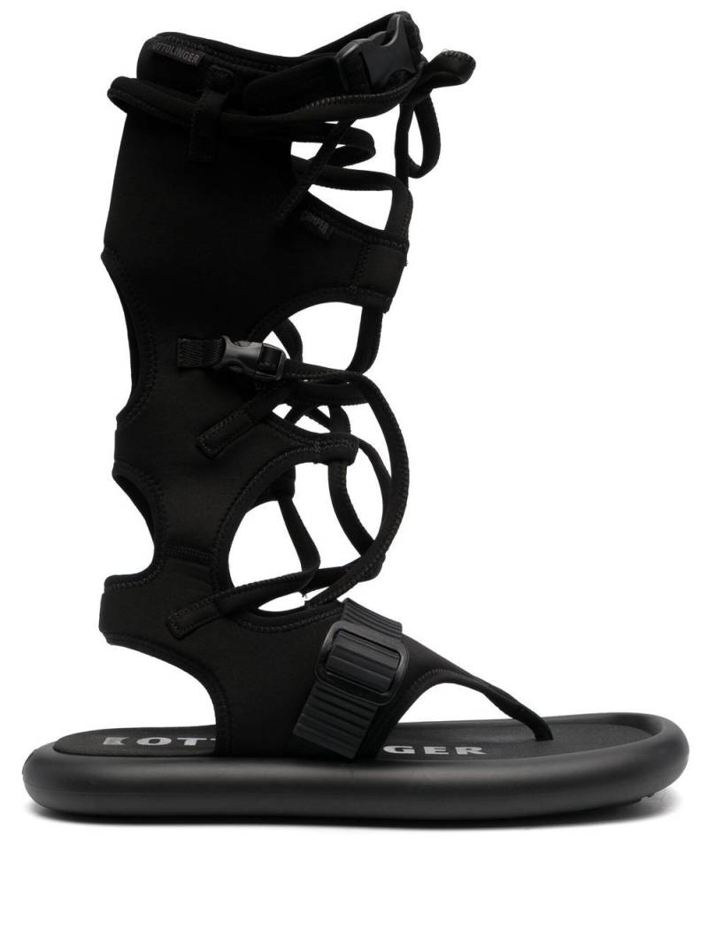 Camper x Ottolinger tie-fastening strap sandals - Black von Camper