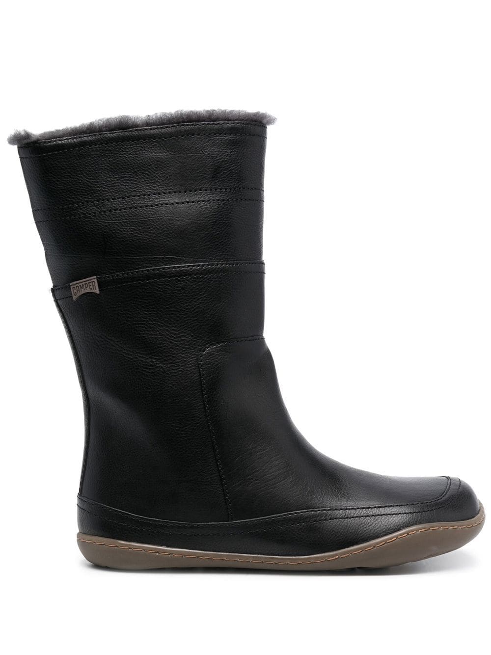 Camper Patty faux fur-trim boots - Black von Camper